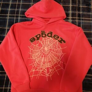 Spöder Pink Hoodie with Web Design